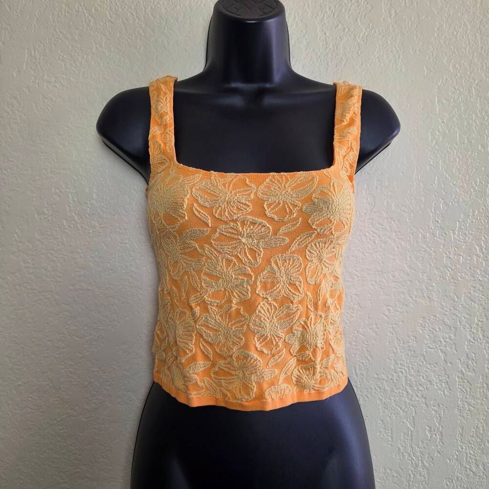 NWT Anthropologie Textured Hannah Crop Top